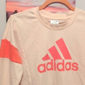 Adidas 2020 peach & coral graphic crew neck